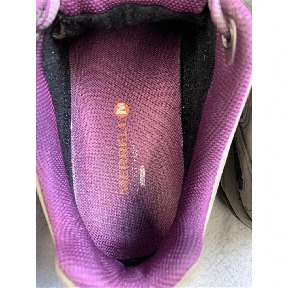 MERRELL Shoes Women's 6.5 Select‎ Dry Gray Purple Laces Air Cushion Select Grip